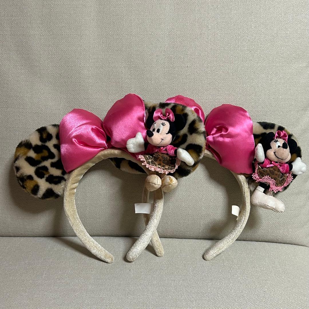 ミニー・マウス ヒョウ柄カチューシャ