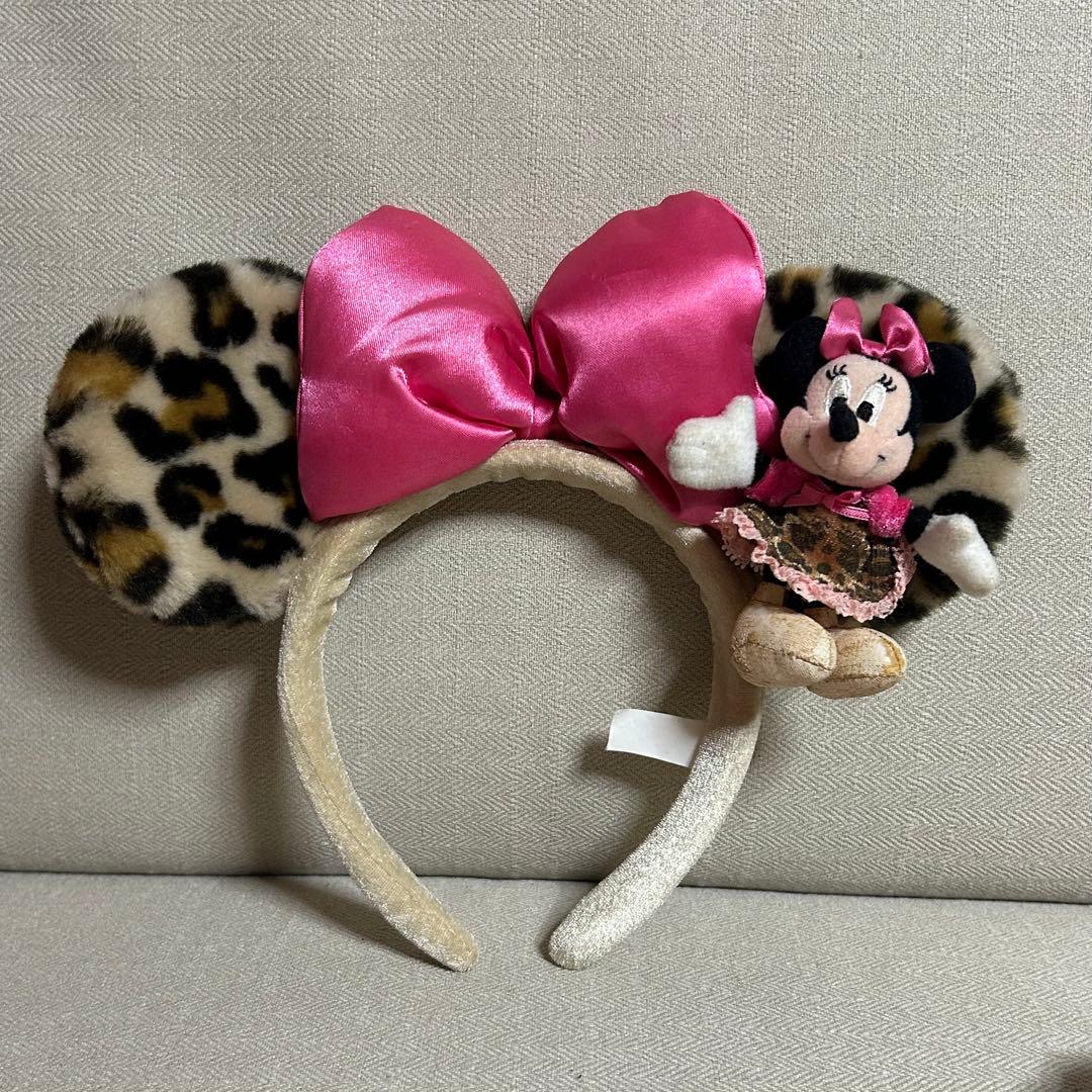 ミニー・マウス ヒョウ柄カチューシャ
