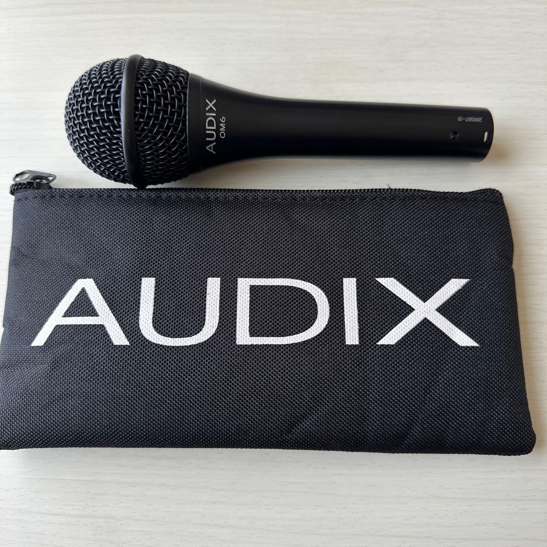 AUDIX OM6 ダイナミックマイク 専用ケース付き(中古美品)