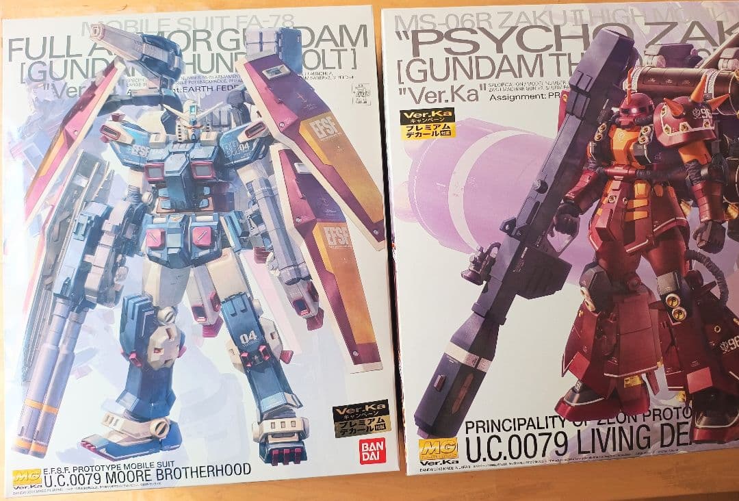 【プレミアムデカール付未組立】MG フルアーマーガンダム＆サイコザクVer.Ka