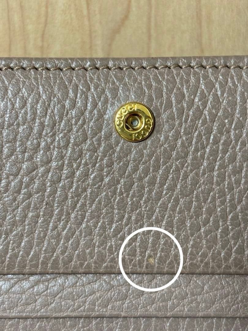 少し難有り GUCCI GG マーモント　財布　2つ折り