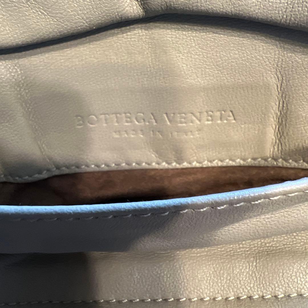 ボッテガべネタ　グレー イントレチャート　ミニショルダーバッグ