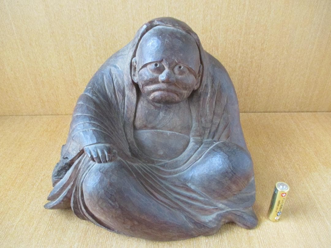 木彫　達磨像　時代物　禅　102