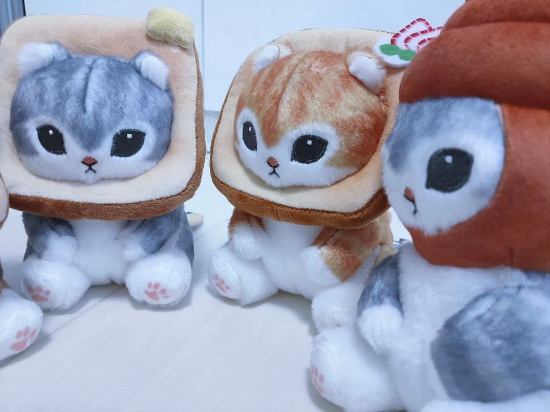 モフサンド パンにゃん ぬいぐるみ 全4種セット mofusand ねこ ネコ