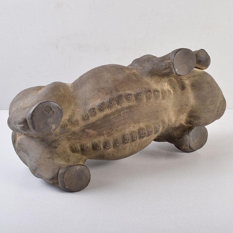 中国　古陶磁　陳鳴遠　朱泥　豚俑　陶俑　置物　V　9208AE