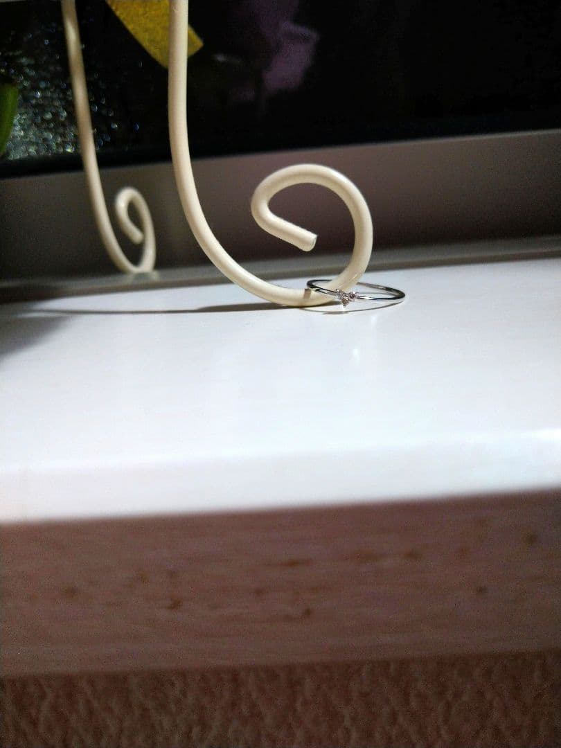 ｋ１０　ハートダイヤモンドリング 9,8号