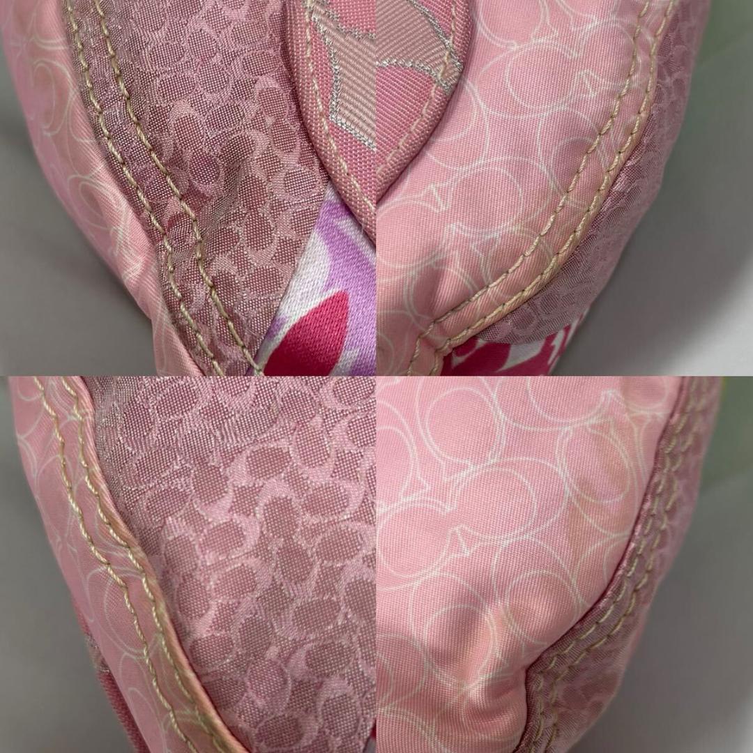 【美品】コーチ 374 ソーホー パッチワーク ワンハンドバッグ ナイロン