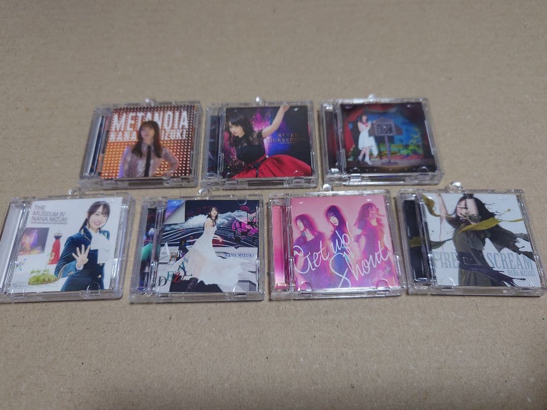 水樹奈々 ミニチュアCDコレクション ポケチャ 7個コンプセット