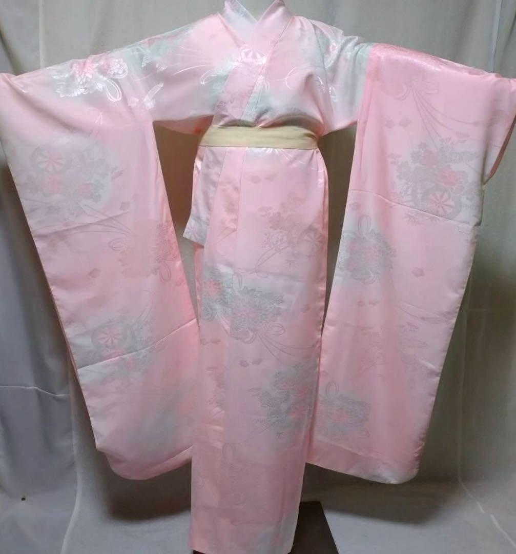 豪華　絞り振袖、長襦袢、半襟、重ね衿　18ー12