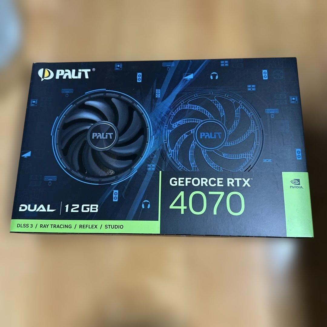 グラフィックボード・グラボ・ビデオカード PALIT GEFORCE RTX 4070 DUAL