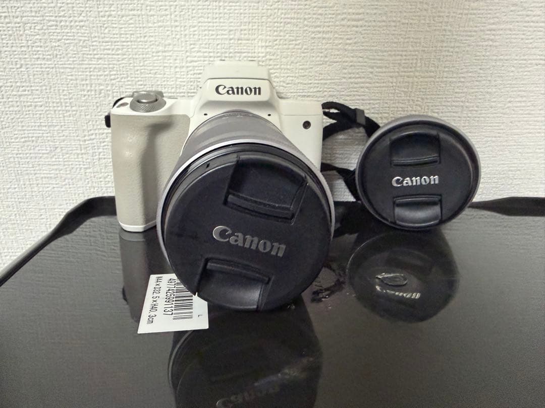 W*す様 Canon EOS Kiss M2 ホワイト 付属レンズ2本