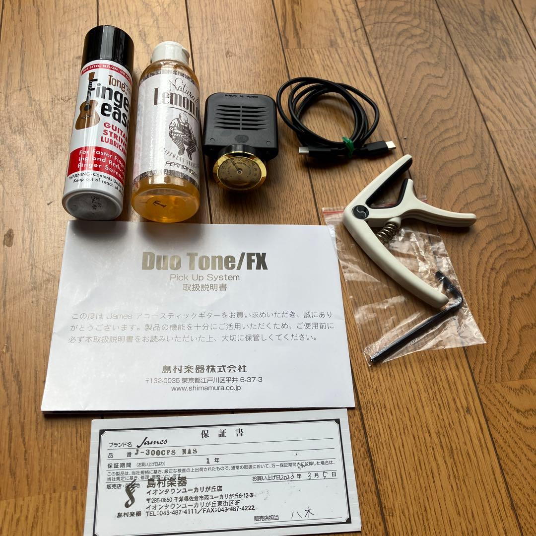 JAMES　エレアコ　アコースティックエフェクトシステム　取説付き　おまけ付き