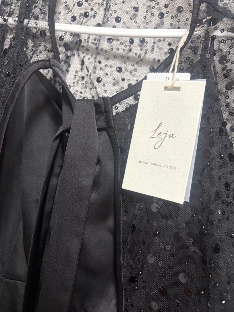 leja スパンコールビジューボレロマーメイドワンピースドレス　S 新品タグ付き
