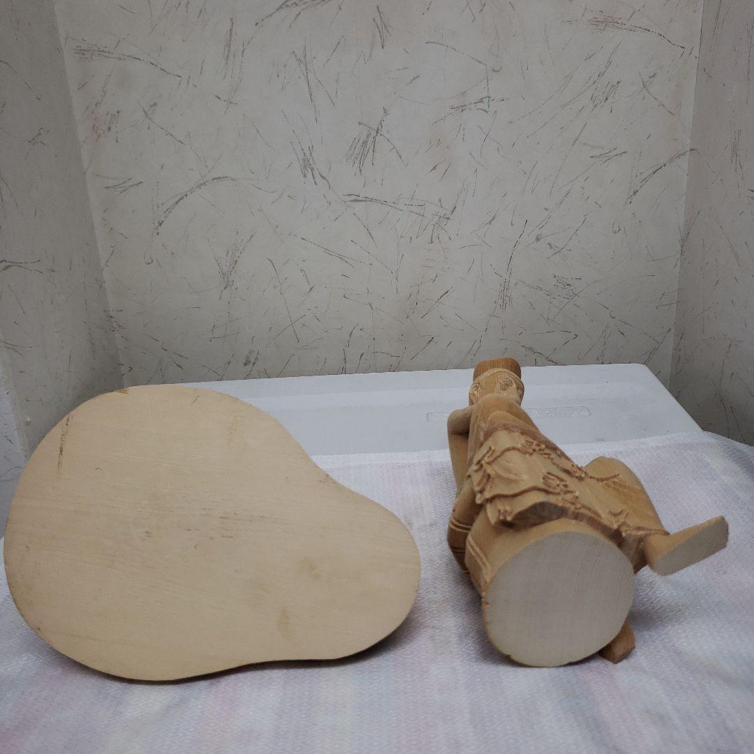 Ｂフライデー蔵出し特価　希少仏像★ヒバ材１木造り 弥勒菩薩半跏像4寸