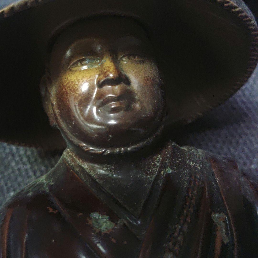 仏像　弘法大師　牧田秀雲　置物　金属工芸　ア31