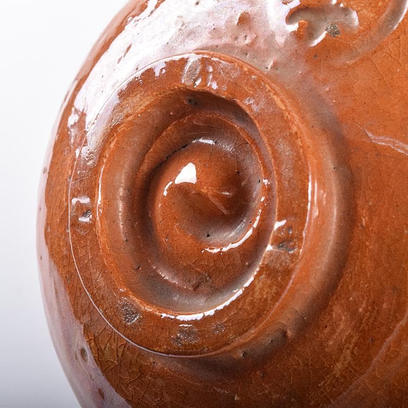 茶道具　楽焼　赤楽茶碗　合わせ箱　C　R7983