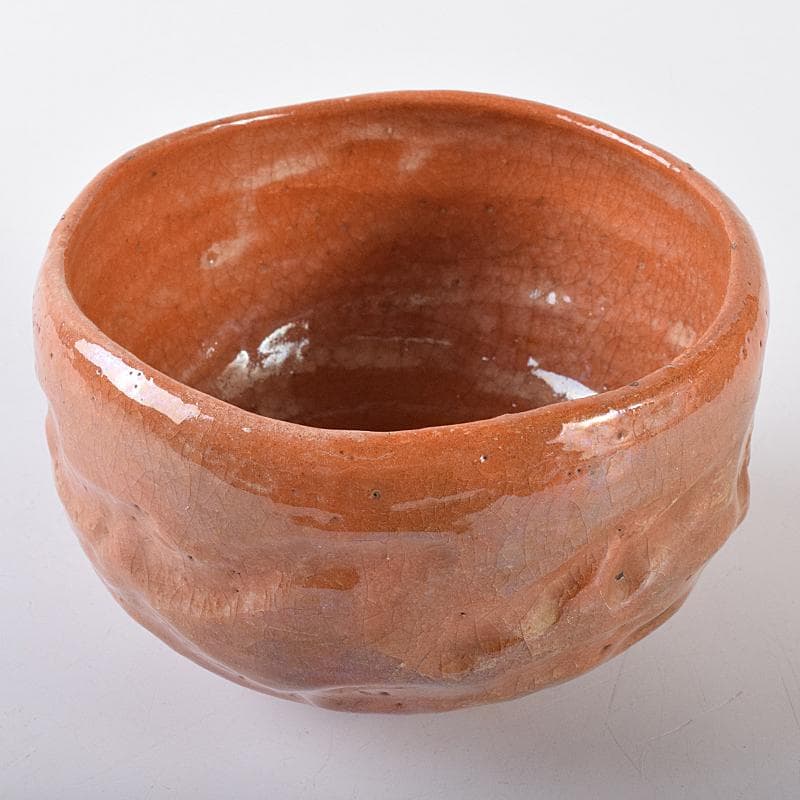 茶道具　楽焼　赤楽茶碗　合わせ箱　C　R7983