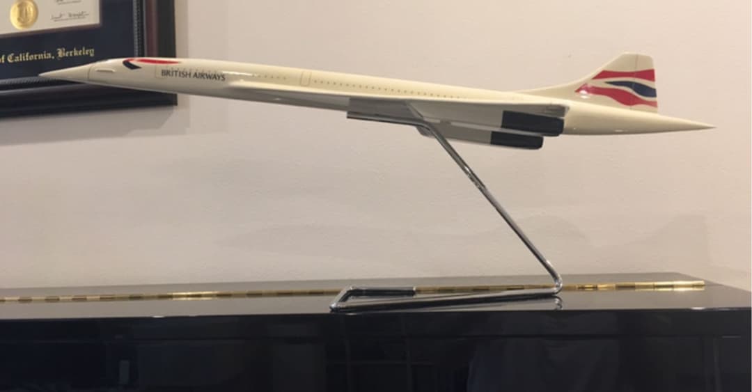 ブリティッシュ　エアウェイズ　コンコルド（Concorde）大型スケールモデル