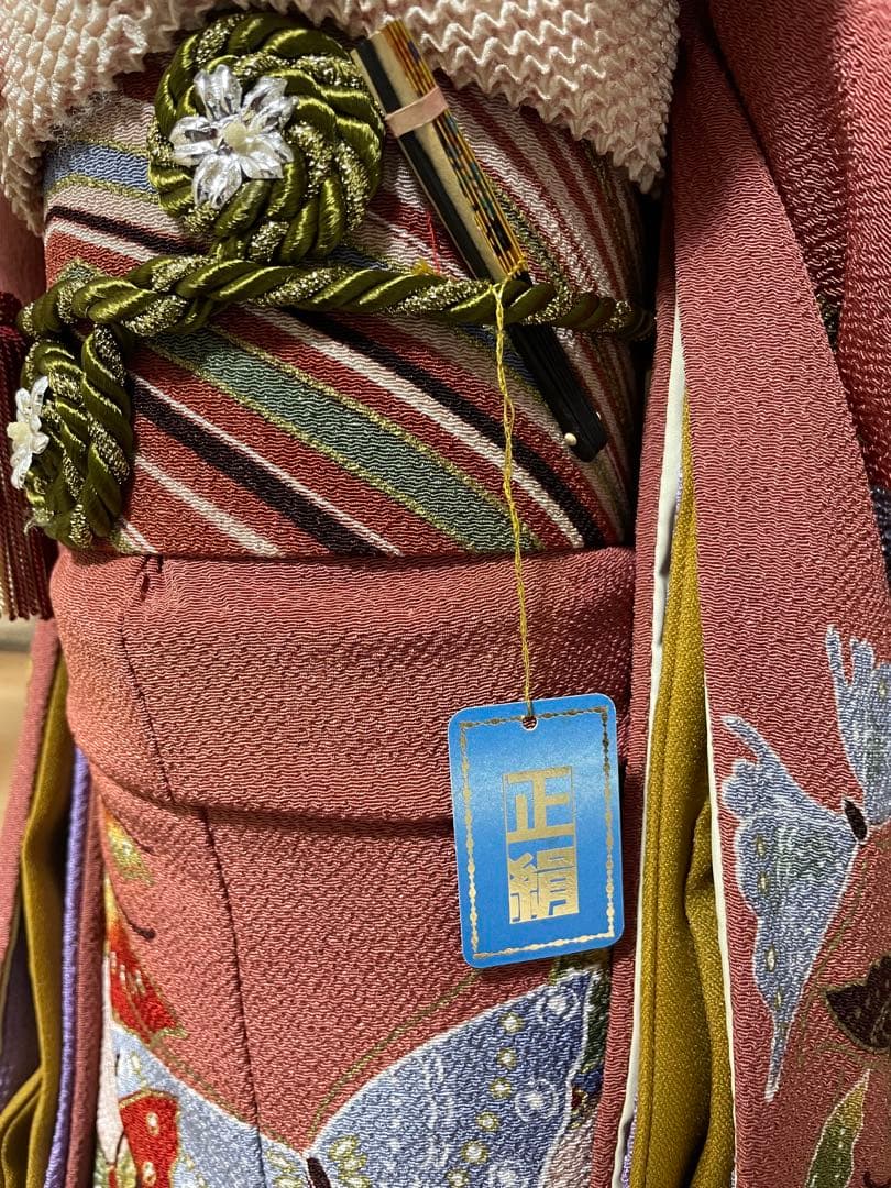 【極美品】★久月「正絹 市松人形」13号／ガラスケース付き★