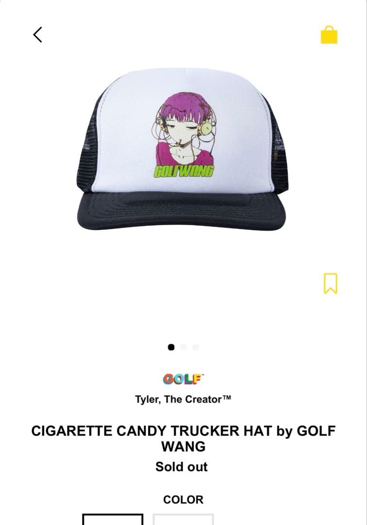【完売品】GOLF WANG メッシュキャップ
