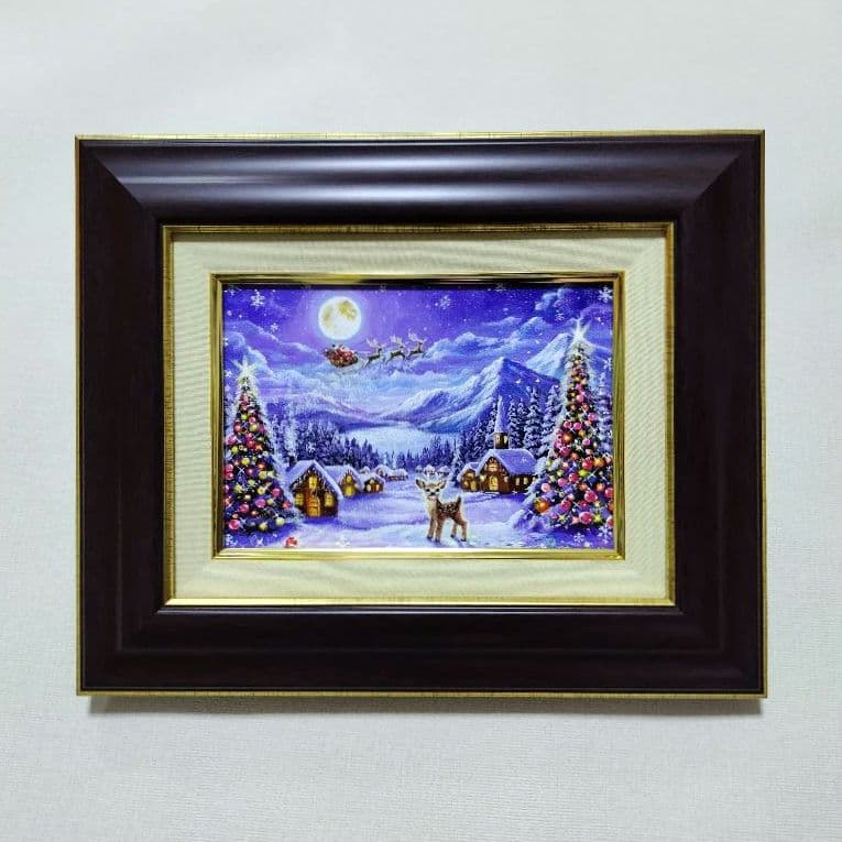 k*☆様 『月を眺めて』アクリル画 SM 風景画 絵画