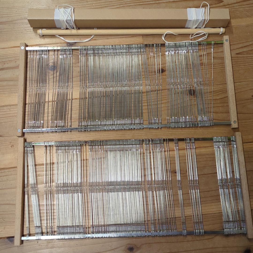 さをり織り　綜絖　綜絖枠　ちきり巻き棒