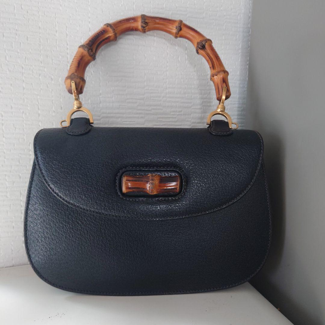 ヴィンテージ　オールド　GUCCI　バンブーバッグ　ショルダー