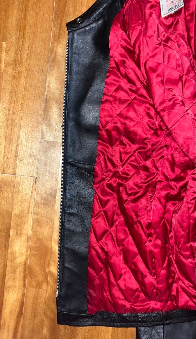 アヴィレックス AVIREX シングル レザー ライダース ブラック L