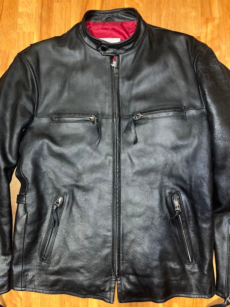 アヴィレックス AVIREX シングル レザー ライダース ブラック L