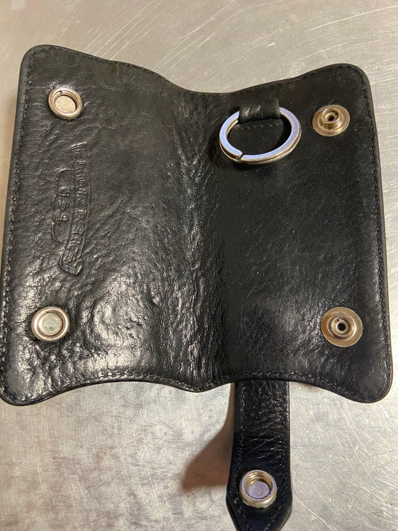 CHROME HEARTS クロムハーツ　クロスボールボタン　レザーキーケース