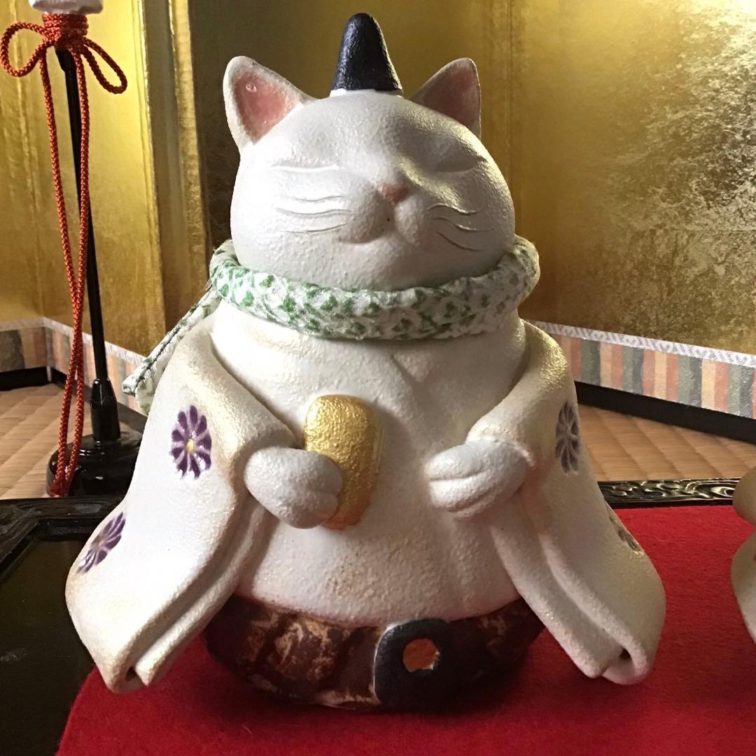 猫のお雛様【大】＋3匹官女╰(*´︶`*)╯♡