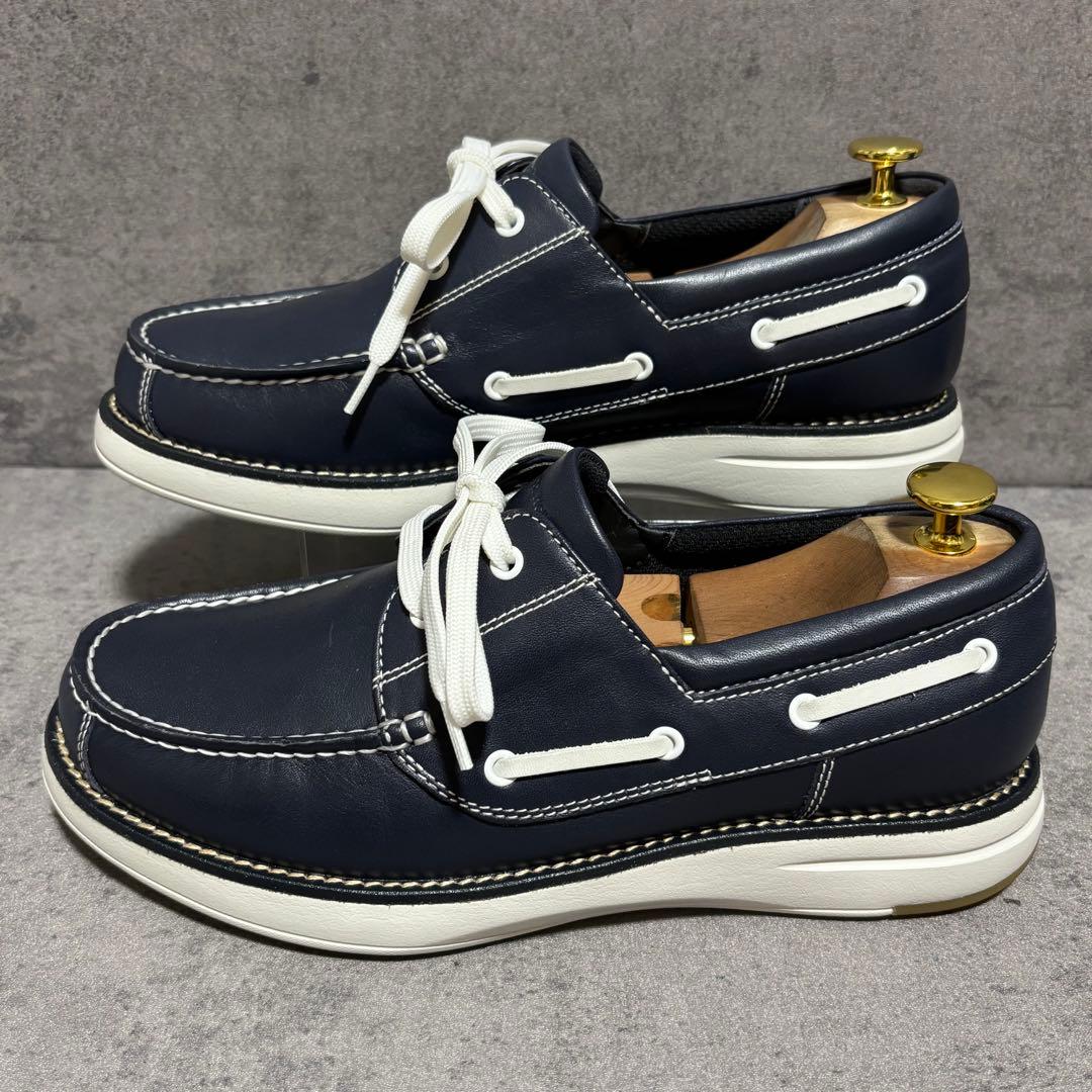新品未使用　リーガルウォーカー　デッキシューズ　本革　ネイビー　2099