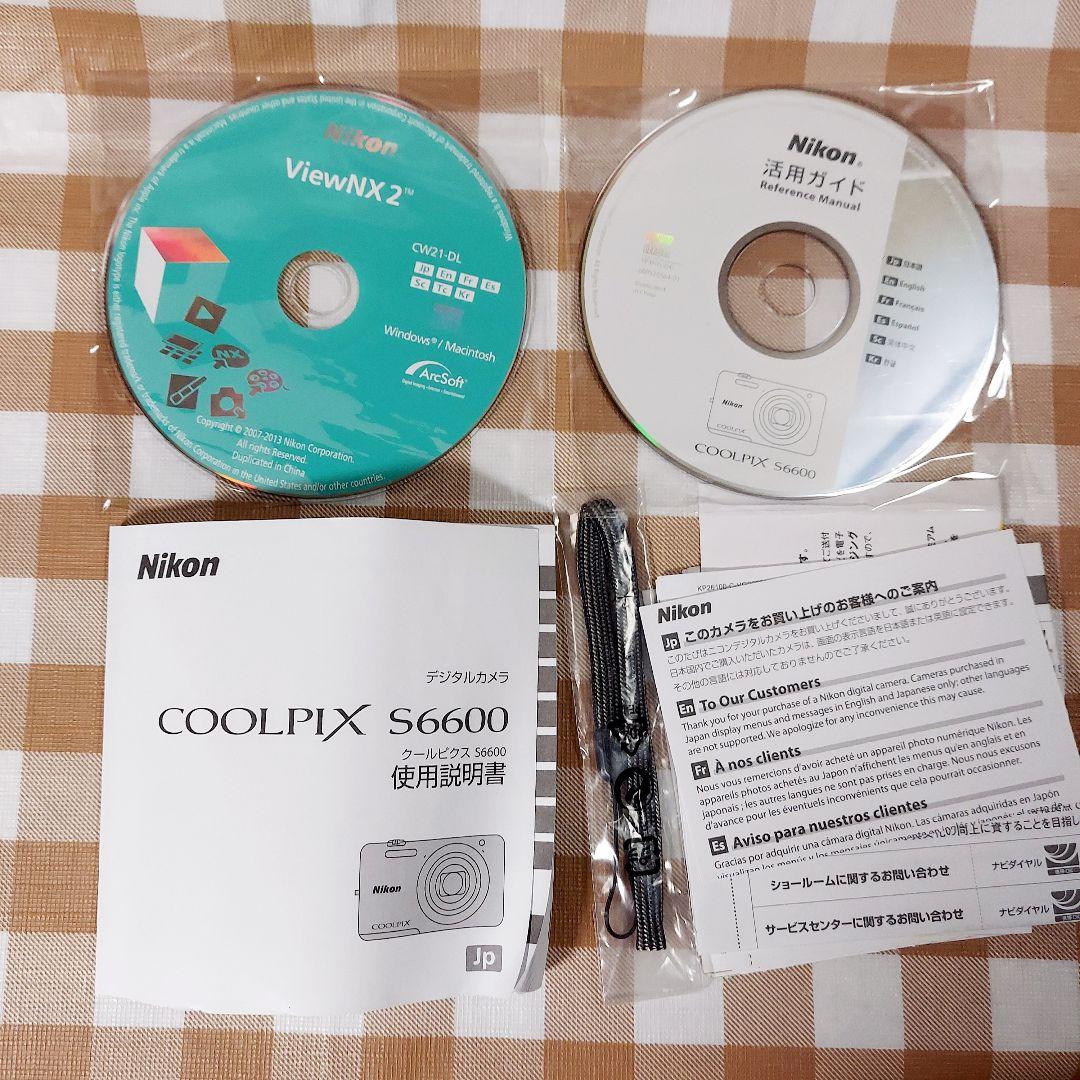 Nikon COOLPIX S6600　動作未確認　ジャンク　デジタルカメラ　白