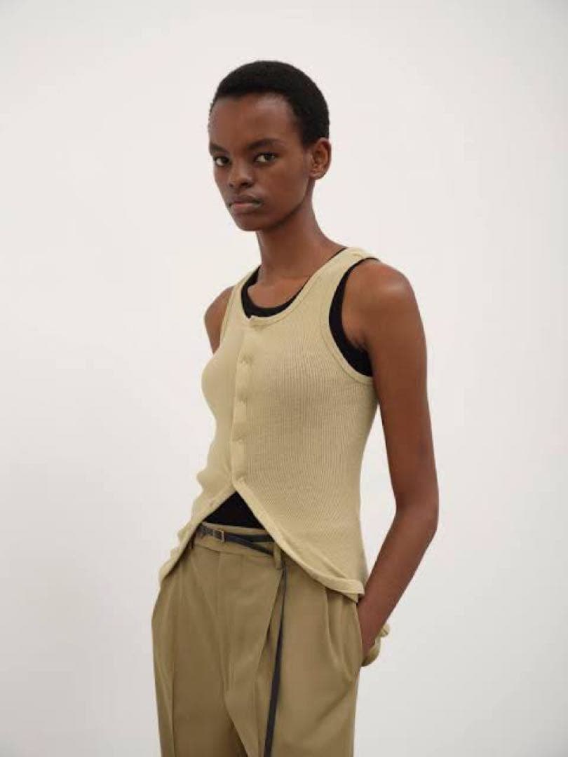 AURALEE オーラリーORGANIC SOFT RIB TANK TOP 1