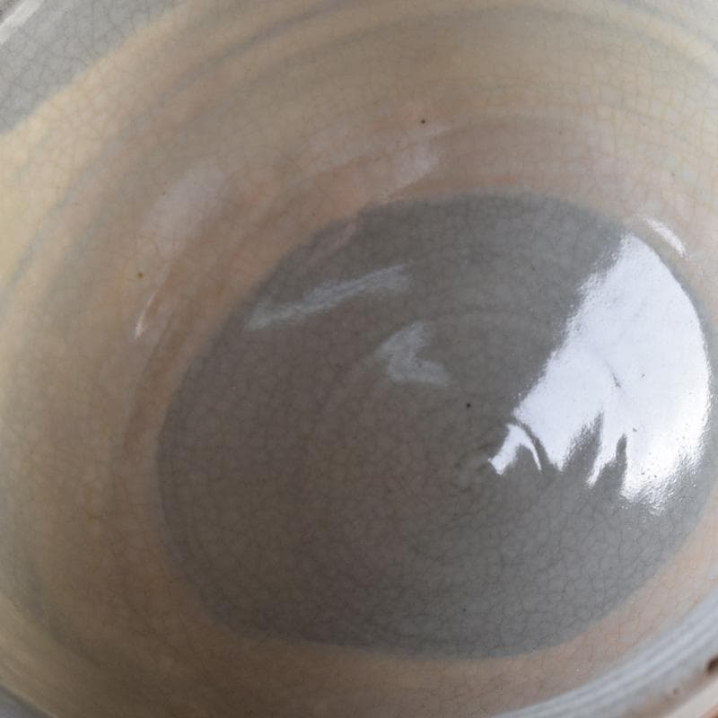 茶道具　萩焼　色絵金彩　鬼図福字　数茶碗　三十一客　在銘　V　7696A