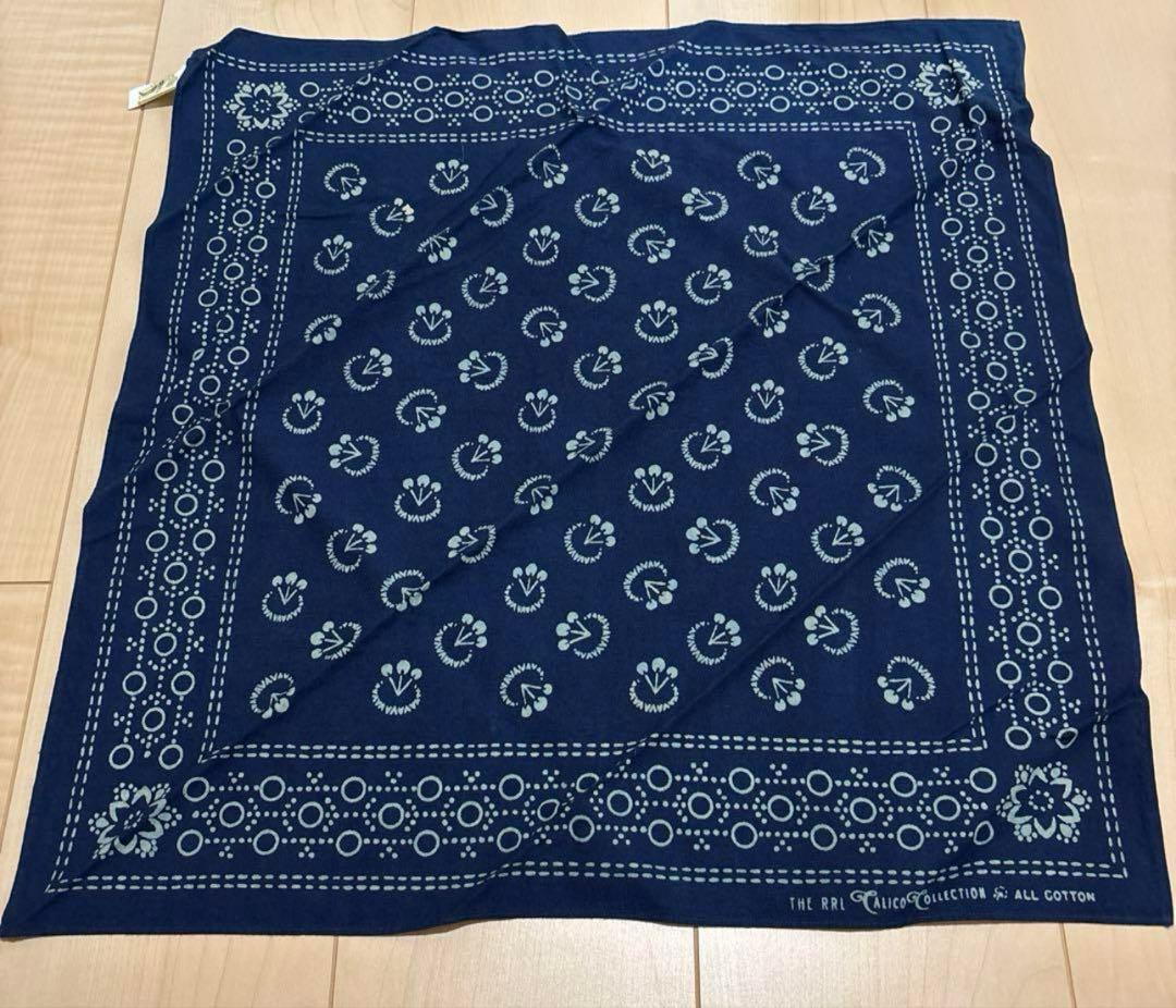 ダブルアールエル　インディゴ　バンダナ