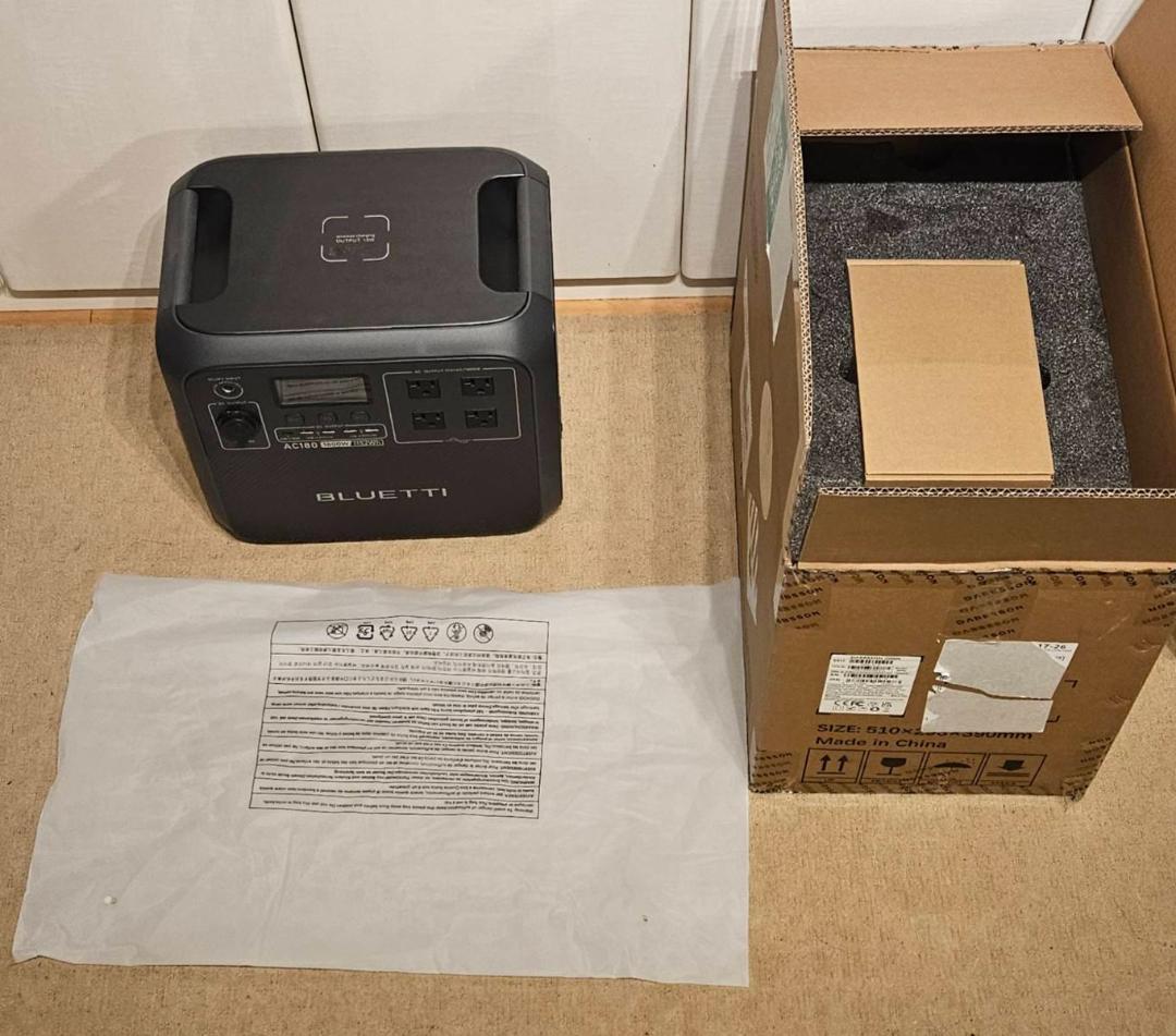 BLUETTI AC180 ポータブル電源 1152Wh 1800W