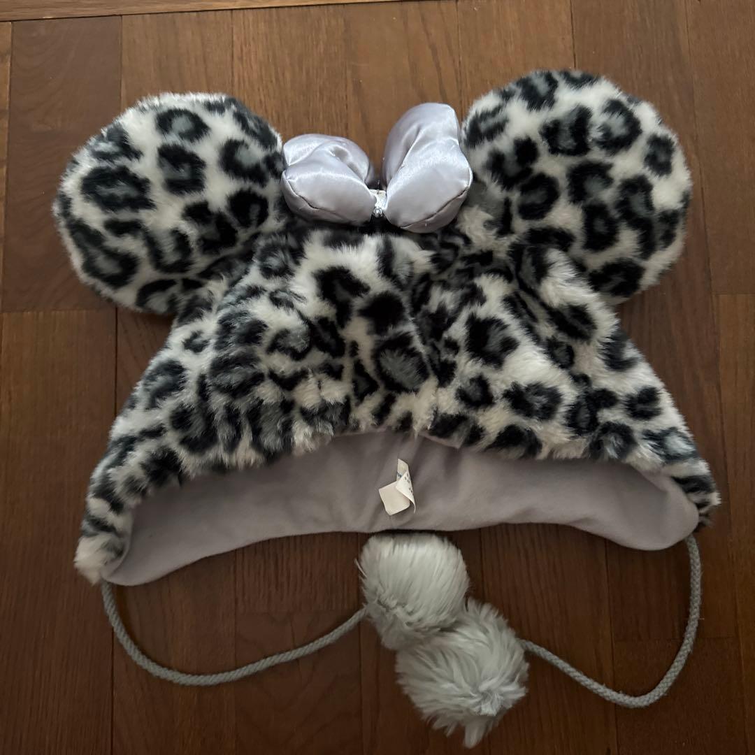 レア‼️ミニー ファンキャップ ヒョウ柄 灰色