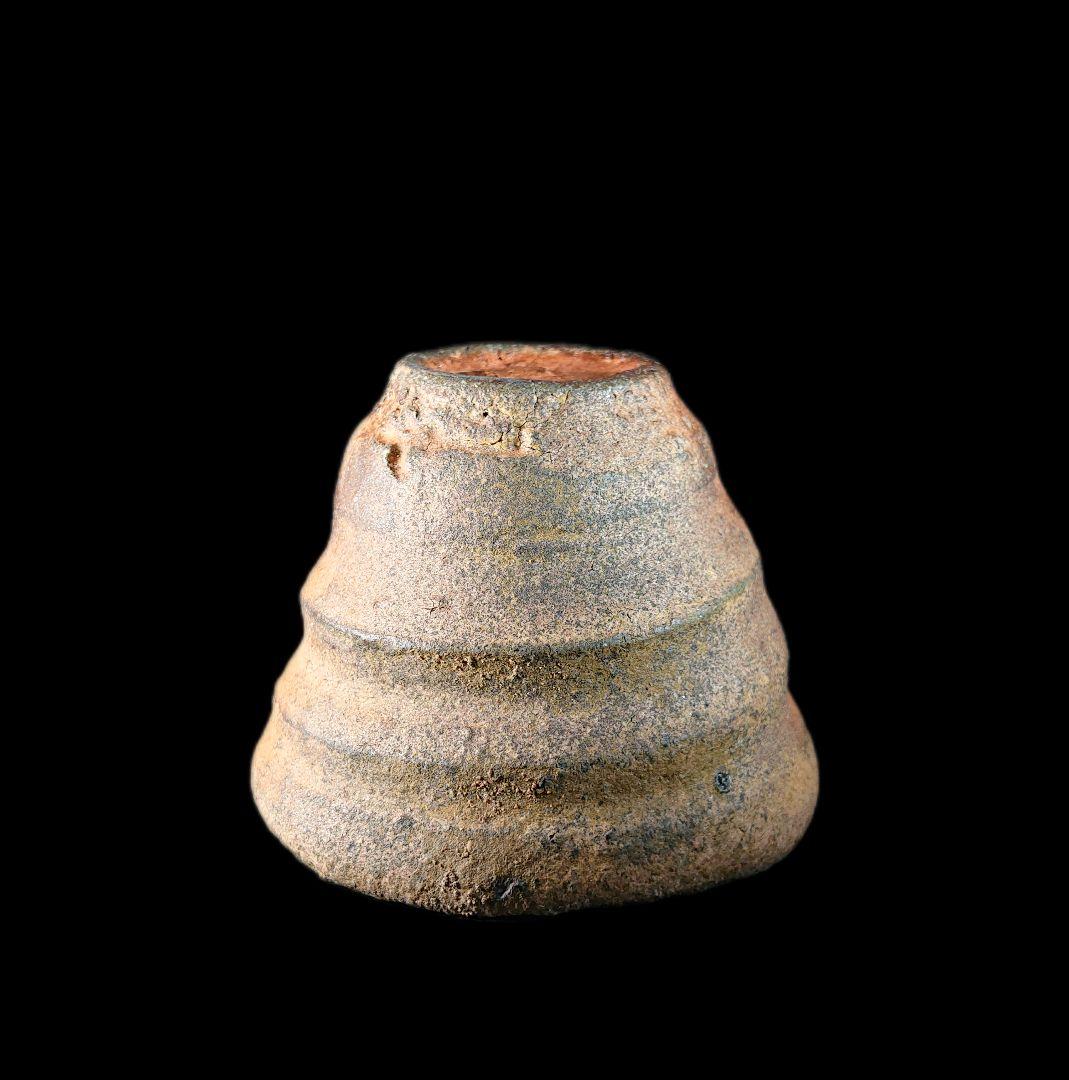 ■唐津焼 川上清美 備前唐津ぐい呑 共箱、共布、栞全揃い 本物保証 #ぐい呑み