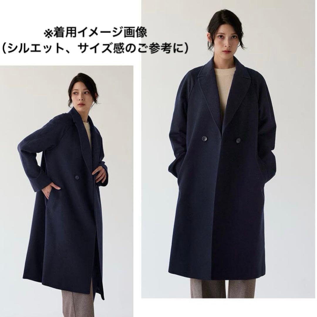 新品【ルイス】チェスターコート　ロング　ダブル　メンズ　オーバーサイズ　黒