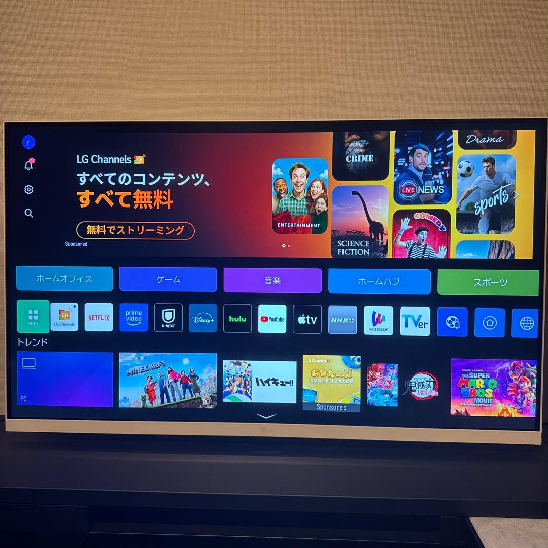 【４K32インチ】液晶LGスマートモニター/YouTube等VODアプリ標準搭載