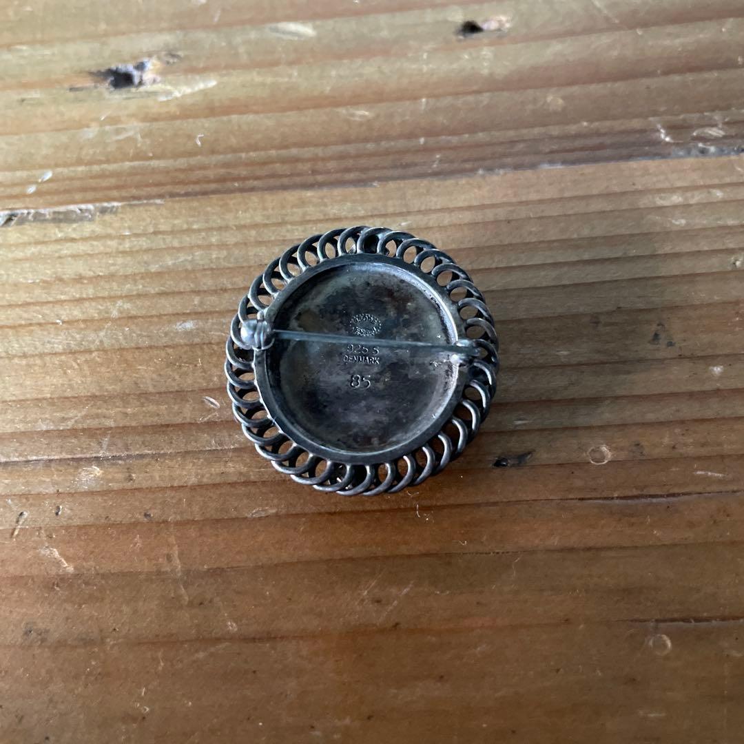   ジョージジェンセン ブローチ バッジ シルバー 925