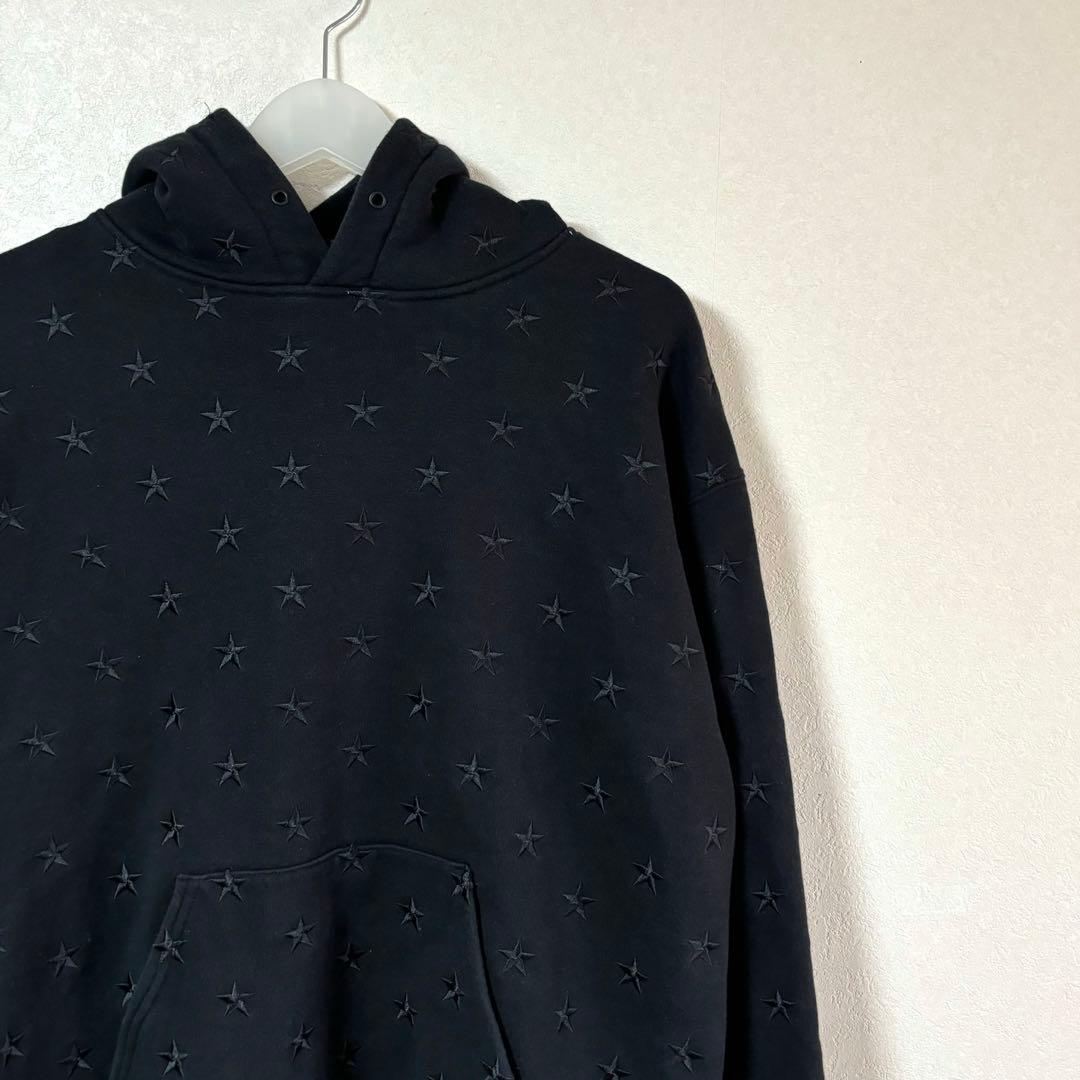 トップス FCRB ALL OVER STAR SWEAT HOODIE 24AW M