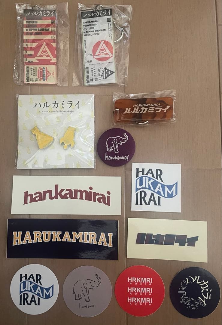 【未開封】ハルカミライ 2018年〜 キーホルダー、ピンズ、ステッカーセット