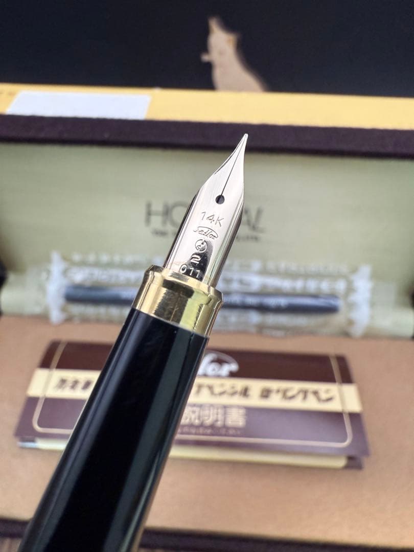 SAILOR 万年筆 HOSCAL ホスカル ブラウンマーブル 美品