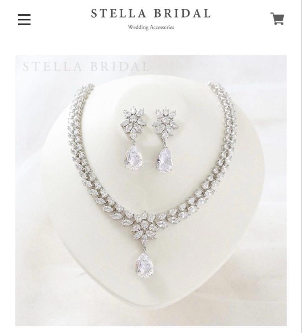 ステラブライダル　ジュディット　ネックレス&イヤリング