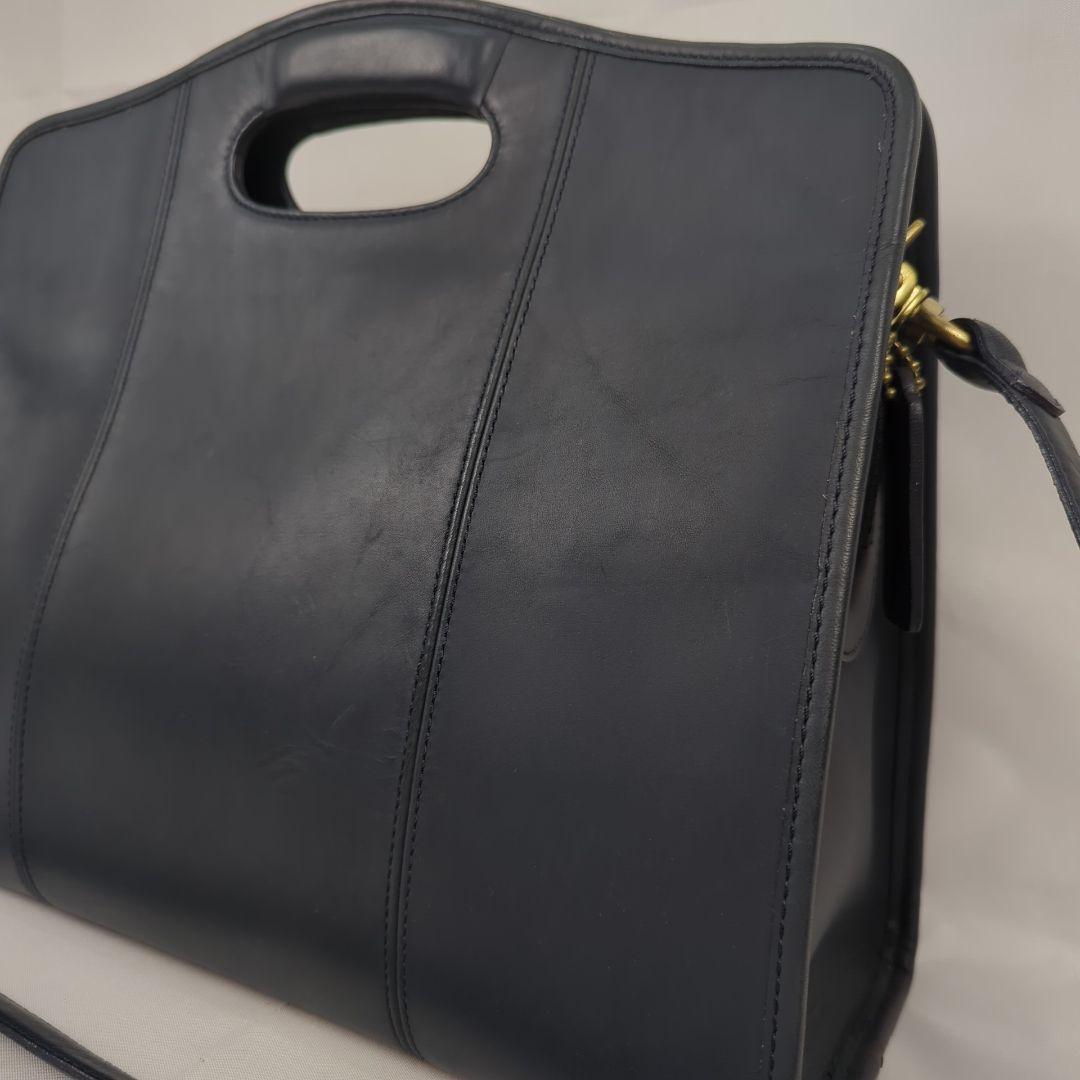 【希少】OLD COACH オール レザー ショルダー ビジネス ハンドバッグ