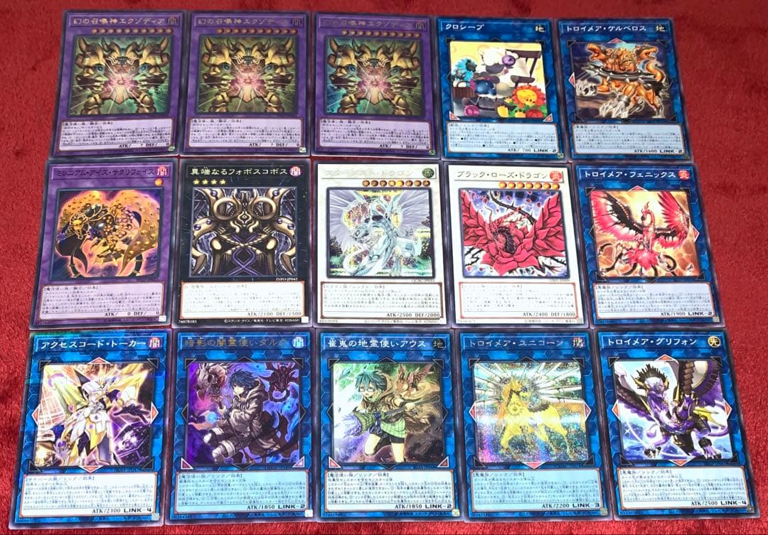 遊戯王　本格構築エグゾディアデッキ40枚＋E X15枚