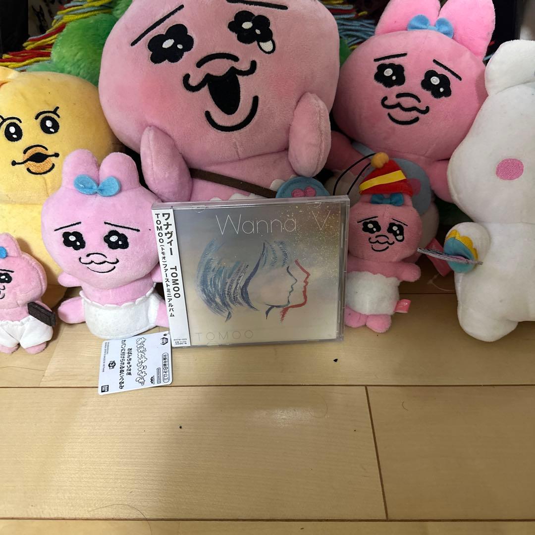 表情豊かなピンクのぬいぐるみセット