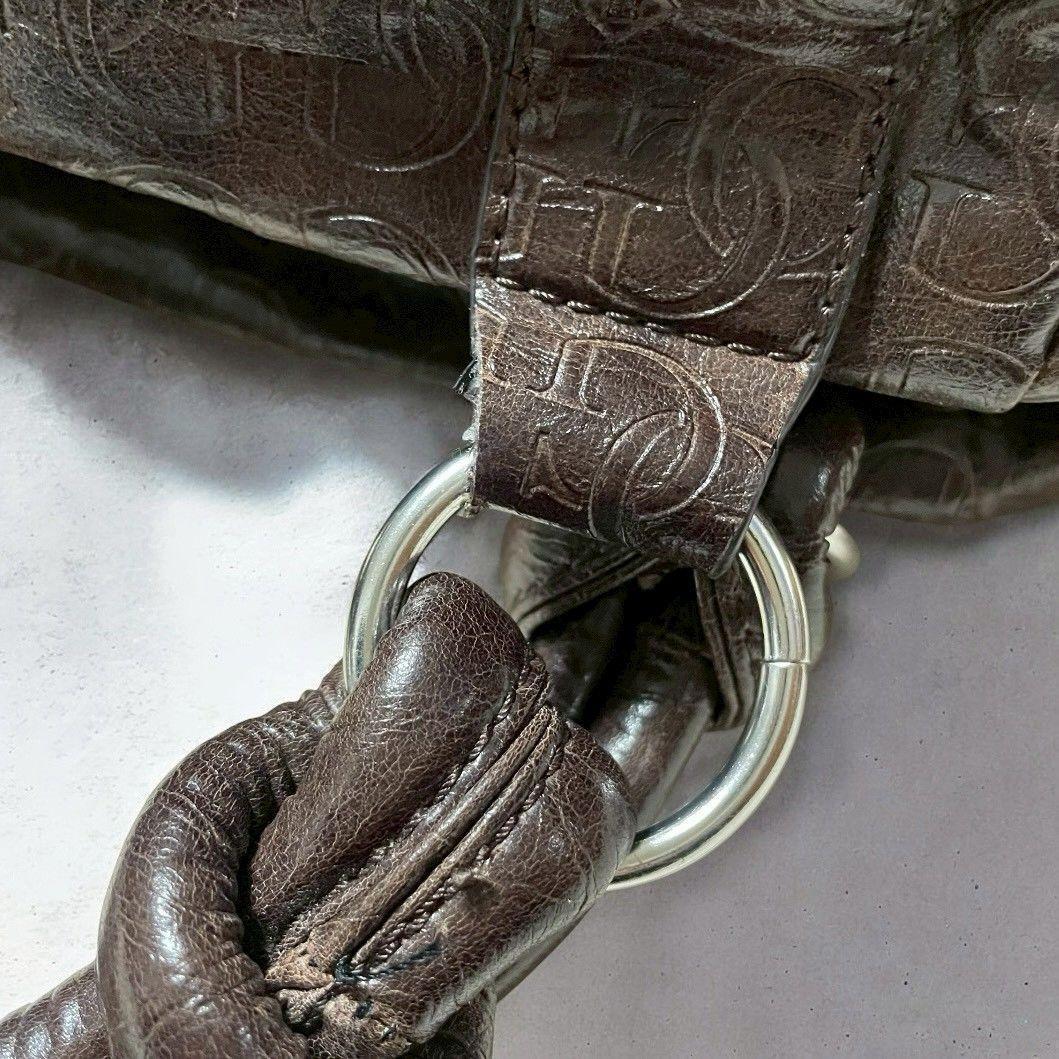 GUESS ゲス Y2K ハンドバッグ　総柄　デカロゴ　ブラウン